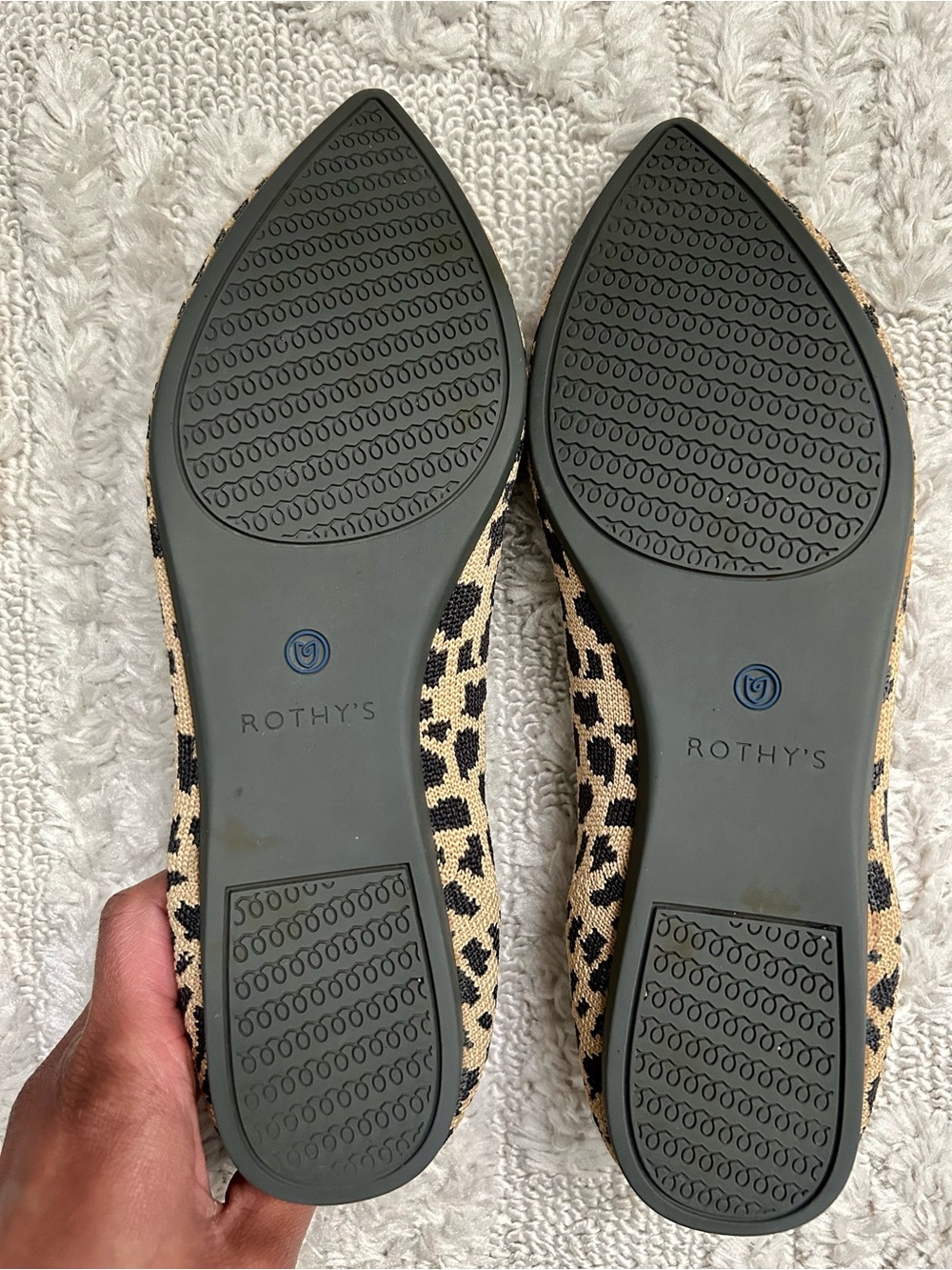 Rothy's The Point ballet flats - Size 8 - retired Leopard/Animal Print - Picture 4 of 4